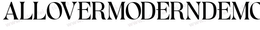 ALLOVERMODERNDEMO Regular字体转换